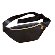Load image into Gallery viewer, Black Waterproof Money Belt Bag