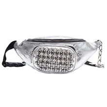 Load image into Gallery viewer, Diamond Leather Waist Bag