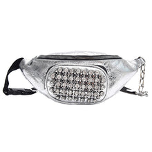 Load image into Gallery viewer, Diamond Leather Waist Bag