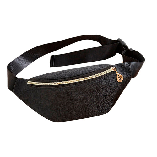 Black Waterproof Money Belt Bag