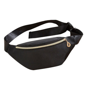 Black Waterproof Money Belt Bag