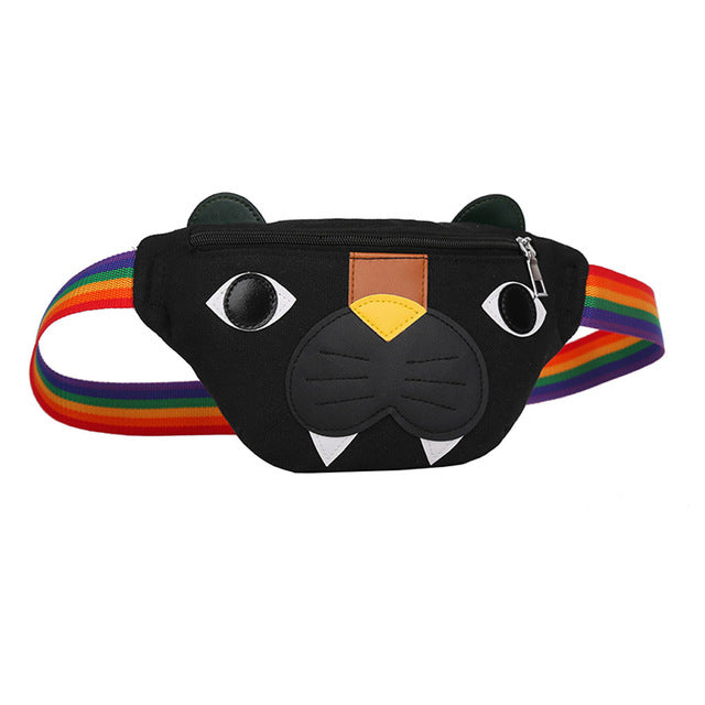 Rainbow Belt Tiger Waist Bag